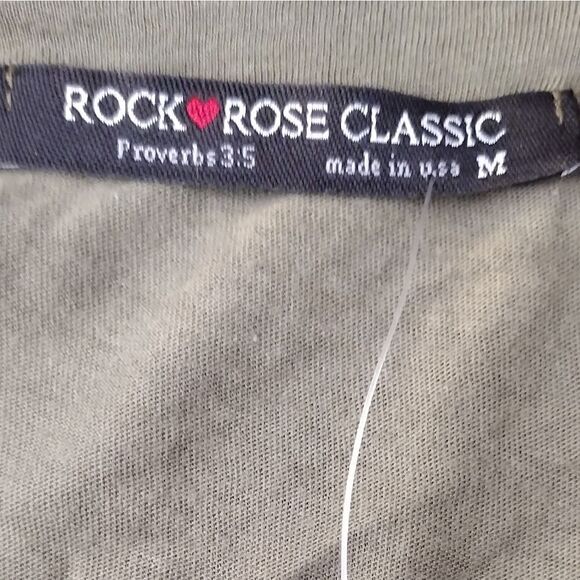 💕NWT Rock N Rose Couture Green Tank Muscle Tee WOODSTOCK 1969 Medium Boho Peace - Picture 4 of 5